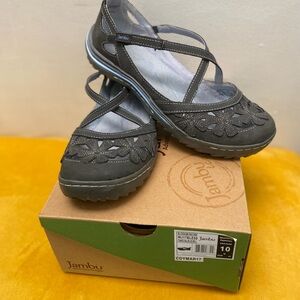 Jambu Charcoal Mary Jane Flats